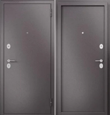 Дверь Бульдорс БУКЛЕ шоколад	 FAMILY - ECO - STEEl М/М Букле шоколад