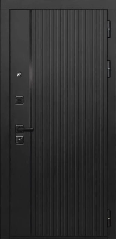 Входная дверь ДвериПРО L-45 ФЛ-291 (Line, 10мм, белый софт) DPRO197962 внешняя сторона