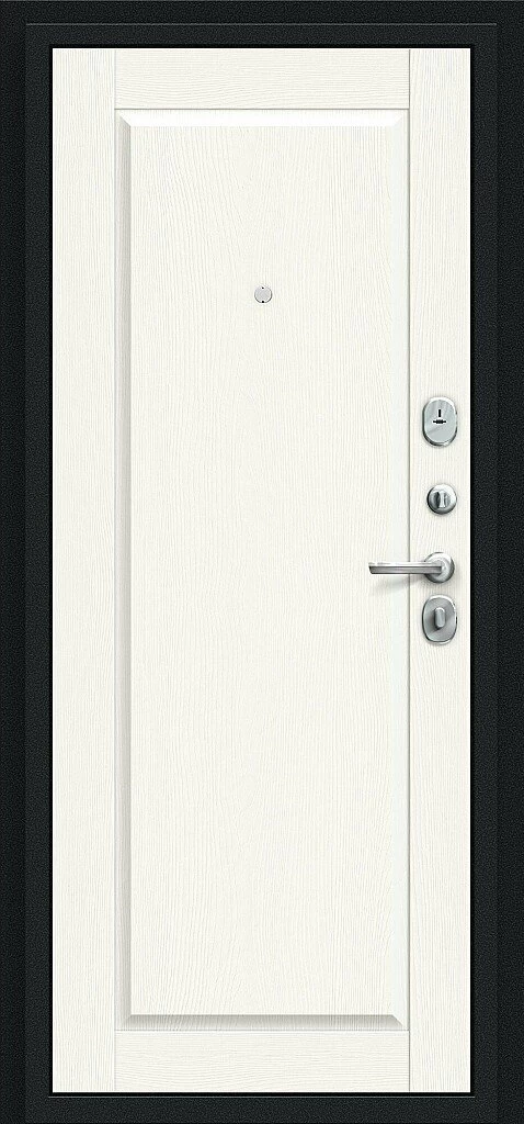 Фото Входная дверь Сьют Kale Букле черное/White Wood BR4550 внутренняя сторона