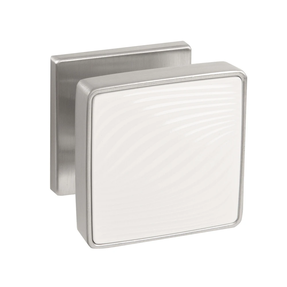 Фото Ручка раздельная K.EST.Q52.GIPNOZ SSC/WH-16 сатинированный хром/белый