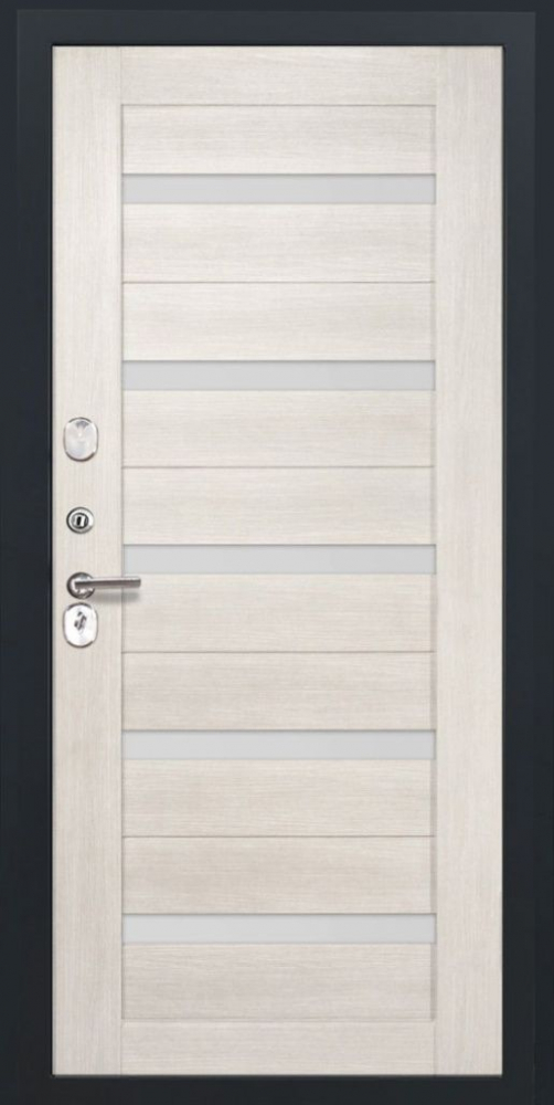 Входная дверь ДвериПРО Берген СБ-1 (ст. белое, 16мм, беленый дуб) DPRO198296 внутренняя сторона