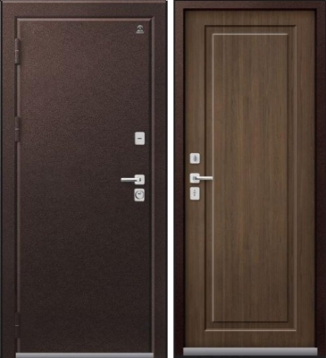 Дверь Термо-4 Шоколадный Муар - Миндаль