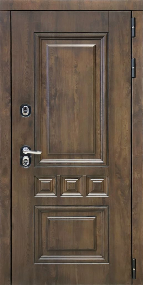 Входная дверь ДвериПРО Аура Алиса (16мм, ПВХ ясень белый, зеркало) DPRO197909 внешняя сторона